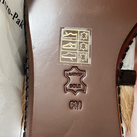 🤍New Tory Burch Phoenix Open Toe Natural Fur Sandals🤍 - Picture 9 of 9